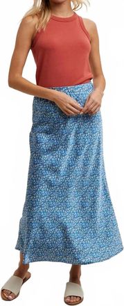 Wishlist Amory Midi Skirt In Blue
