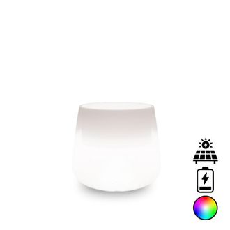 Monacis Jarr&oacute;n Luminoso De Dise&ntilde;o Moderno, &Oslash;53 H55, En Pol&iacute;mero Con Led Multicolor, Con Alimentaci&oacute;n A Bater&iacute;a Y Solar, Para Interiores Y Exteriores
