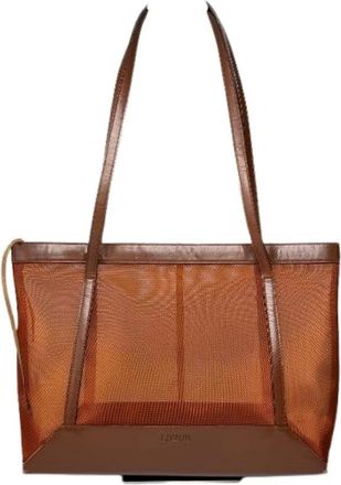 Loewe Pre-owned Tote Bags, female, Orange, Size: ONE SIZE Pre-owned Leather Tote Bag