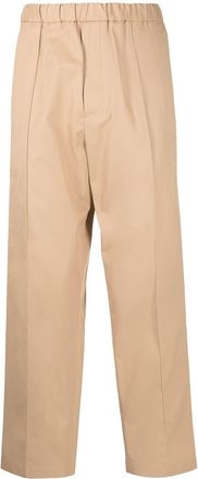Jil Sander straight-leg cut trousers - men - Cotton/Cotton - 50 - Brown