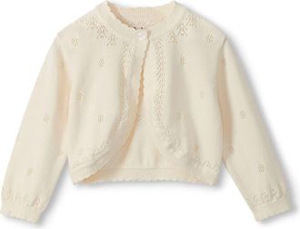 Hatley Kids Pointelle Knit Cardigan in Natural at Nordstrom, Size 18-24M