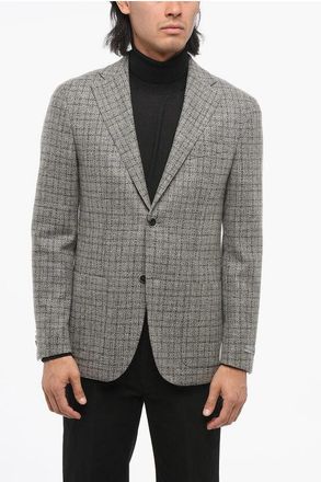 Nino Danieli Wool Single Breasted Blazer With Patch Pockets size 50