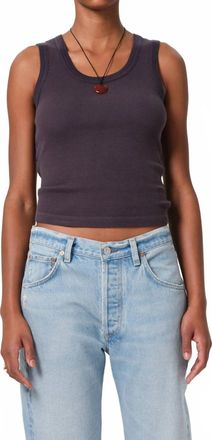 Citizens Of Humanity Inez Waffle Tank In Charcoal