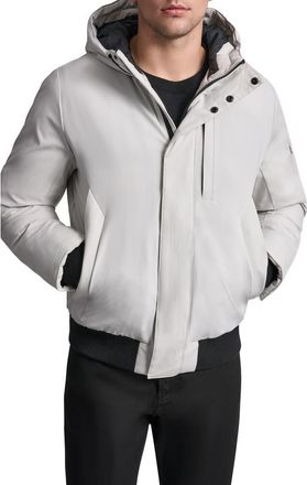 DKNY Stretch Arctic Hooded Jacket in Ice at Nordstrom Rack, Size Large