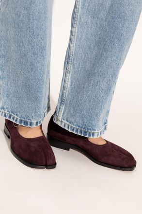 Maison Margiela Tabi Cut-out Shoes, Womens, Burgundy