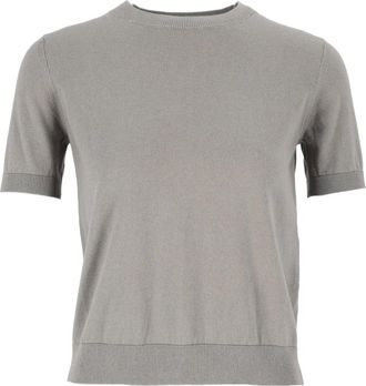 Max Mara Giulietta Top - Dames - Tops - Grijs - Maat: L Katoen