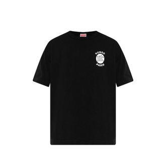 Kenzo Paris Emblem Logo-print Cotton T-shirt