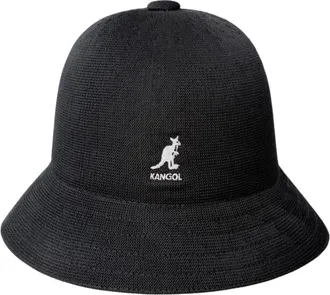 Kangol Accessoires, unisex, Zwart, S, Leer, Tropic Casual