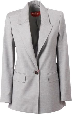 Max Mara Giacca Bolsena - Dames - Blazers - Grijs - XL - Jassen