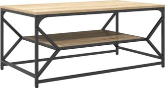 vidaXL Mesa de Café Roble Sonoma 90 x 50 x 40 cm Vidaxl