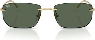 Ray-Ban Sunglasses Rb3768 001/71 Gold Arista/Dark Green Unisex