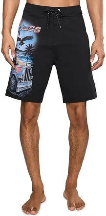 Hurley Phantom Eco Haulin Glass Boardshort 20 Mens Swimwear Black : 32, Elastane/Polyester