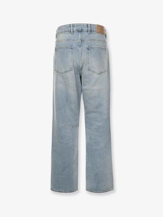 Represent Mens Boot Cut Jeans Blue Cotton