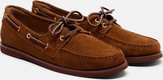 Gianvito Rossi Vandee suede boat shoes