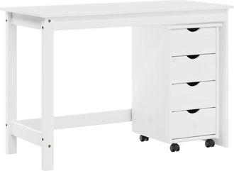 vidaXL Juego De Escritorio Y Gabinete 2 Uds. Blanco Vidaxl