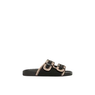 Max Mara Wkabonito Sandal - Dames - Sandalen - Zwart - 36 EU - Leer - Schoenen