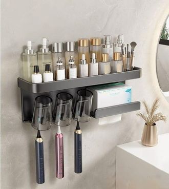 OEM Soporte Para Cepillos De Dientes, Soporte Para Cepillos De Dientes Sin Taladro, Soporte Multifuncional Para Cepillos De Dientes, Soporte Para Cepillos