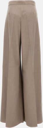 Max Mara Beige Zulia Wide Trousers