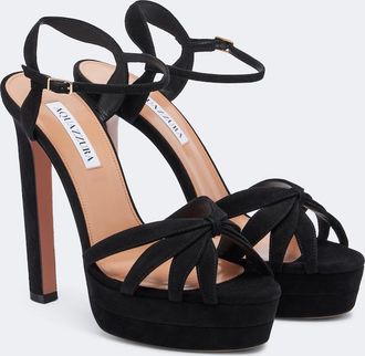 Aquazzura Soulmate suede platform sandals
