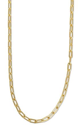 Argento Vivo Paper Clip Chain Necklace in Gold at Nordstrom