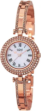 B&uuml;rgi Mother of Pearl Dial Rose Gold-tone Brass Ladies Watch BUR108RG