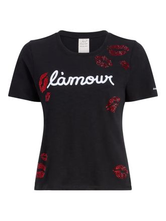 Cinq &agrave; Sept kissing booth lips T-shirt - Black