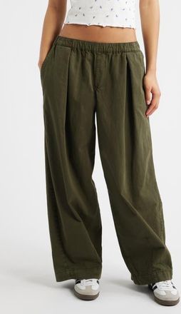BDG Bobbi Oversize Wide Leg Pants in Khaki at Nordstrom, Size X-Large