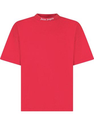 Palm Angels Cotton T-Shirt - Red