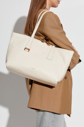 Furla Olivia Medium Shopper Bag, Womens, Cream
