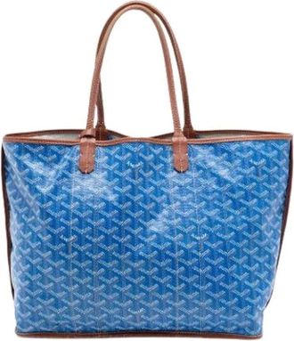Goyard Pre-owned Fabric Tote - Dames - Vintage Shopper - Blauw - ONE Size - Vintage