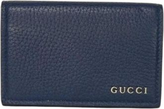 Gucci Pre-owned Wallets, male, Blue, Size: ONE SIZE Pre-owned Card case