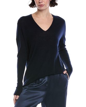 Vince Wool & Cashmere-Blend Seamless V-Neck Tunic
