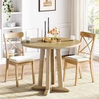 Tribesigns Tribesigns Tavolo Da Pranzo Rotondo, Tavolo Da Cucina Per Sala Da Pranzo E Soggiorno, Tavoli Da Pranzo Da 80 Cm Per 2-4 Persone, Tavolo Da Pranzo In S