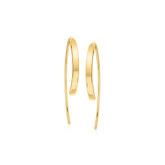 RS Pure by Ross-Simons 14kt Yellow Gold Threader Earrings