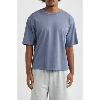 BP. Garment Dyed Boxy Crop T-Shirt in Grey Folkstone at Nordstrom, Size Xx-Large