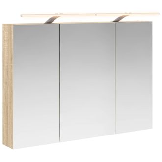 vidaXL Armario Con Espejo De Ba&ntilde;o Roble Sonoma 100 X 14,5 X 70 Cm Vidaxl