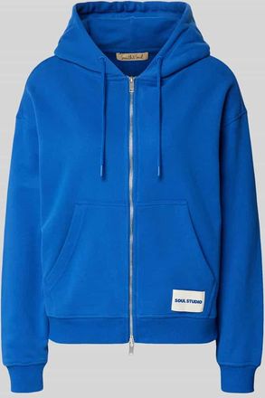 Smith & Soul Sweatjacke mit Zweiwege-Rei&szlig;verschluss in Royal, Gr&ouml;&szlig;e XXL