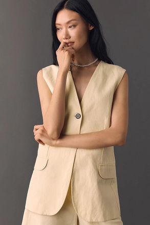 Aligne Royal Linen Longline Vest Top