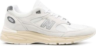 New Balance Sneakers, male, White, 12 1/2 UK, White Trainers Chunky Sole Lace-Up