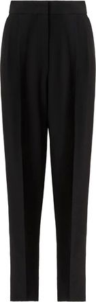 Fabiana Filippi Pantaloni a vita alta con pieghe - Nero