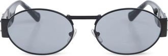 Versace Zonnebril - unisex - Zonnebrillen - Zwart - 56 MM - Leer - Accessoires