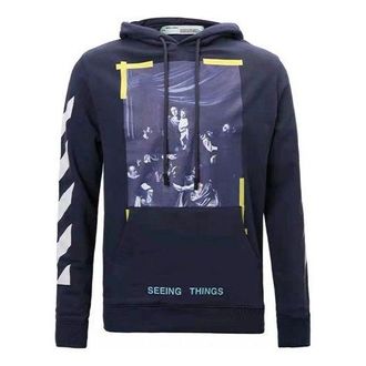 Off-white Mens Off-White Painting Navy Blue OMBB003F170030163201