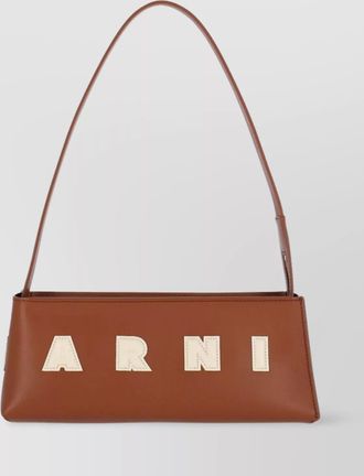 Marni museo baguette leather shoulder bag