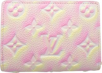 Louis Vuitton Pink Yellow Monogram Empreinte Wallet (Bi-Fold) (Pre-Owned)