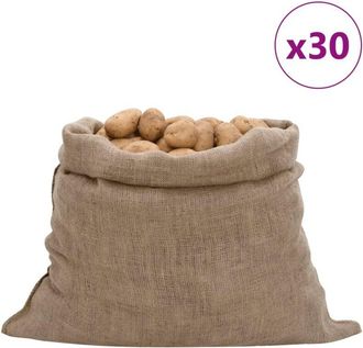 vidaXL Sacos De Yute 30 Unidades 100x110 Cm 100% Yute 220 G/m&sup2; Vidaxl