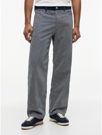 Tommy Hilfiger Mens Tommy Jeans Striped Carpenter Jean - Blue - 32W x 32L