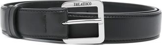 The Attico Cintura con logo - Nero