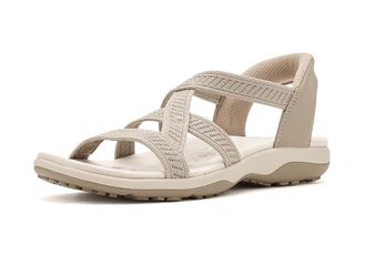 Skechers Reggae Slim - Hands Free Slip-ins Womens Sandals Taupe : 5.5 B - Medium