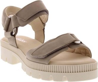 Gabor Womens 84.632 Suede Sandal In Taupe