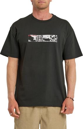 Quiksilver Vortex Cotton Graphic T-Shirt in Phantom at Nordstrom, Size Xx-Large